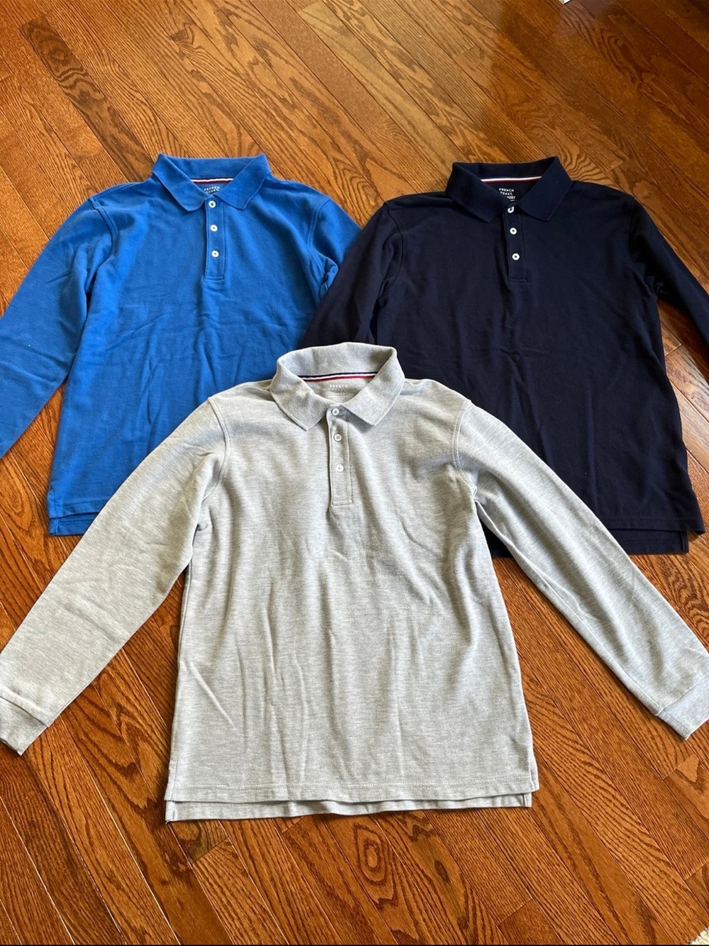 French Toast Long Sleeve Polo Shirts Bundle boys L(14/16H)